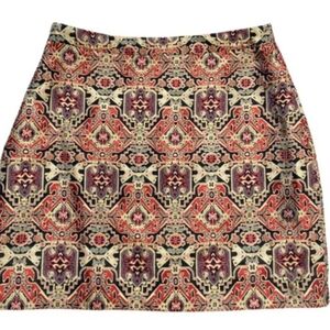 Elegant Patterned Skirt - Multicolor